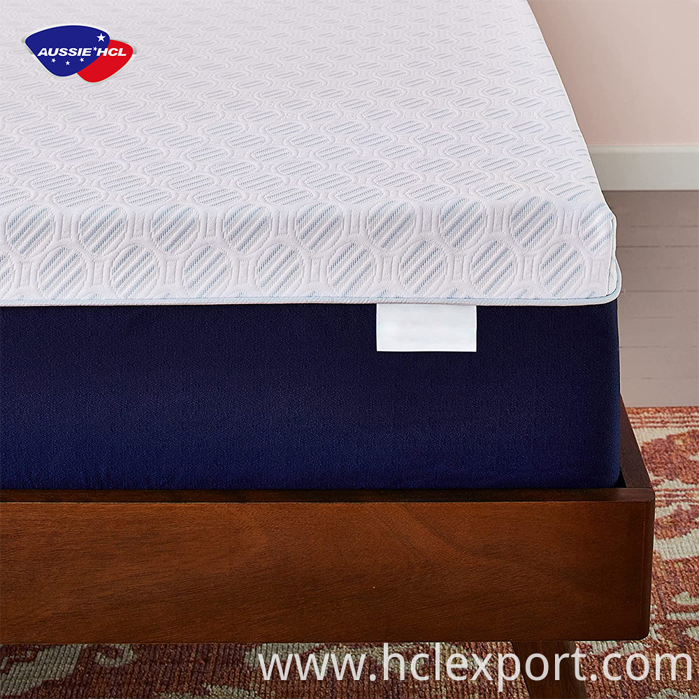 Quality sleeping well latex double full single luxury swirl rebounded mattresses high density gel foam mattress